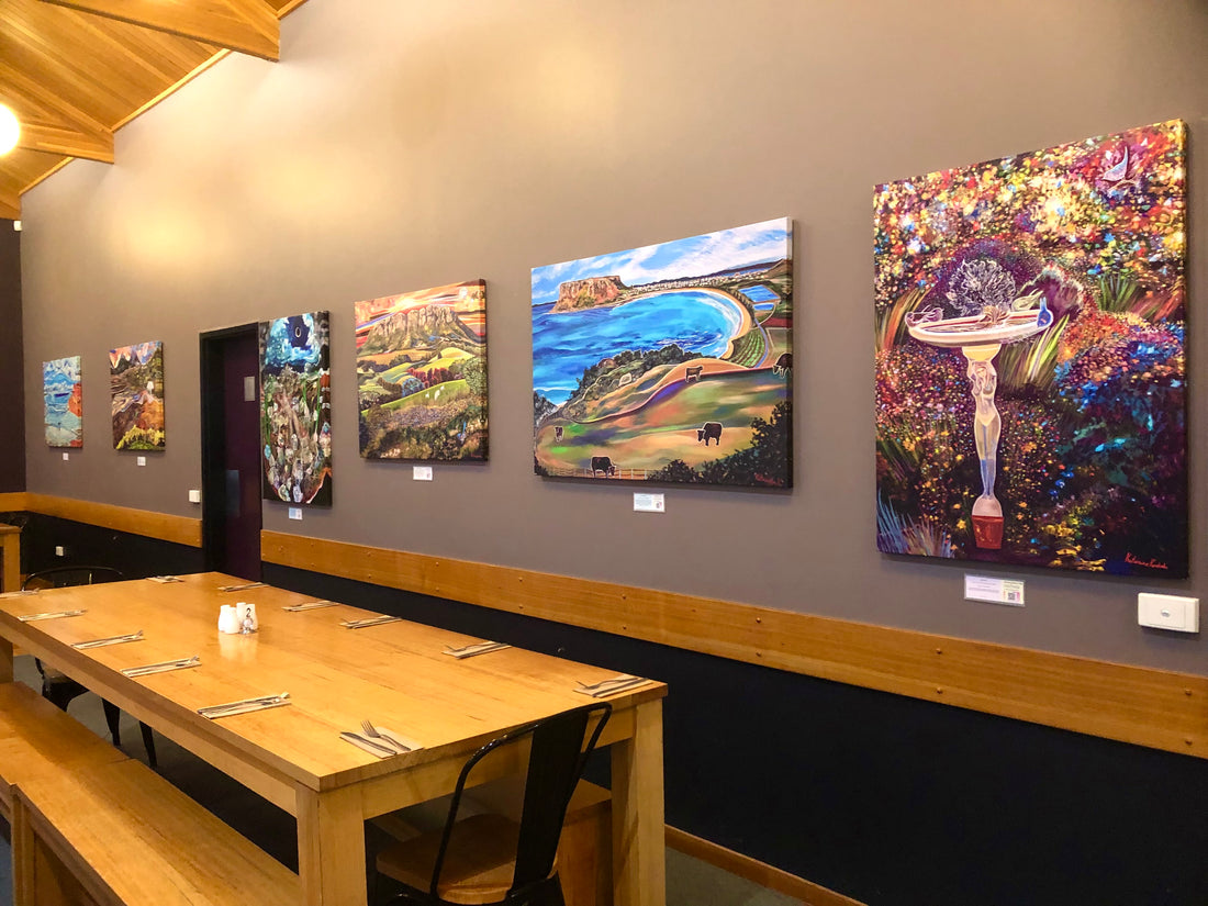 My art now displayed at Iluka Tavern!